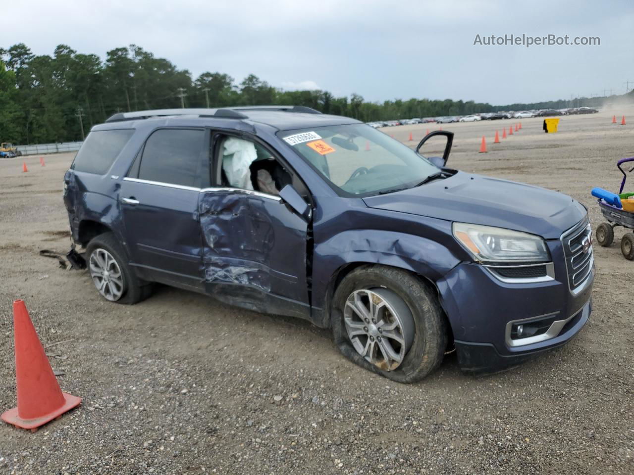 2013 Gmc Acadia Slt-1 Blue vin: 1GKKRRKD2DJ173770