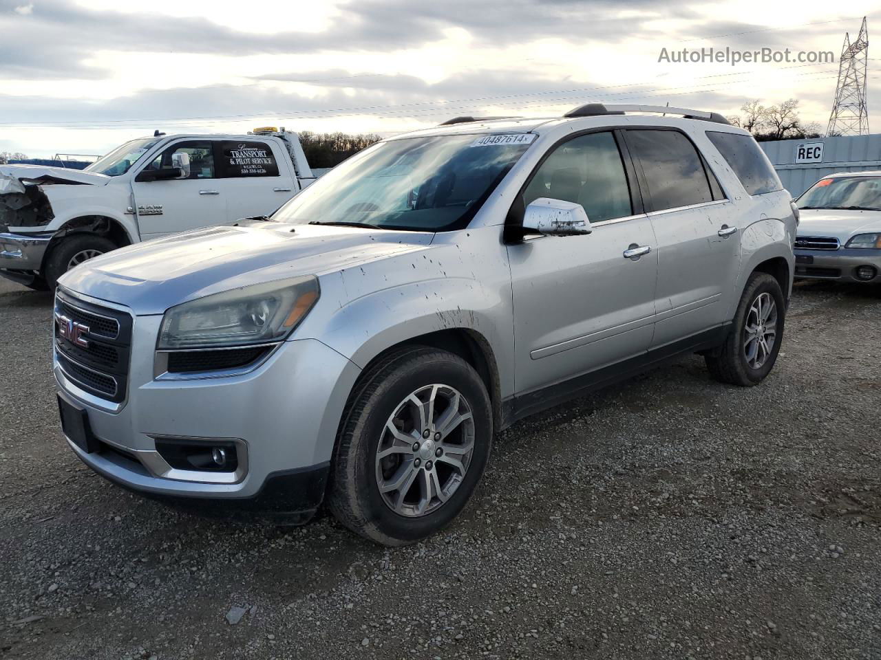 2014 Gmc Acadia Slt-1 Silver vin: 1GKKRRKD2EJ101842