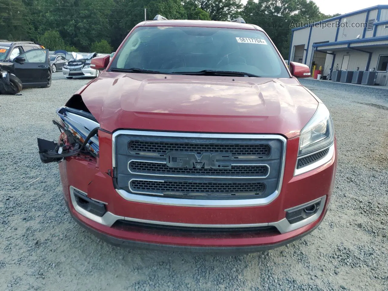 2014 Gmc Acadia Slt-1 Red vin: 1GKKRRKD2EJ182468