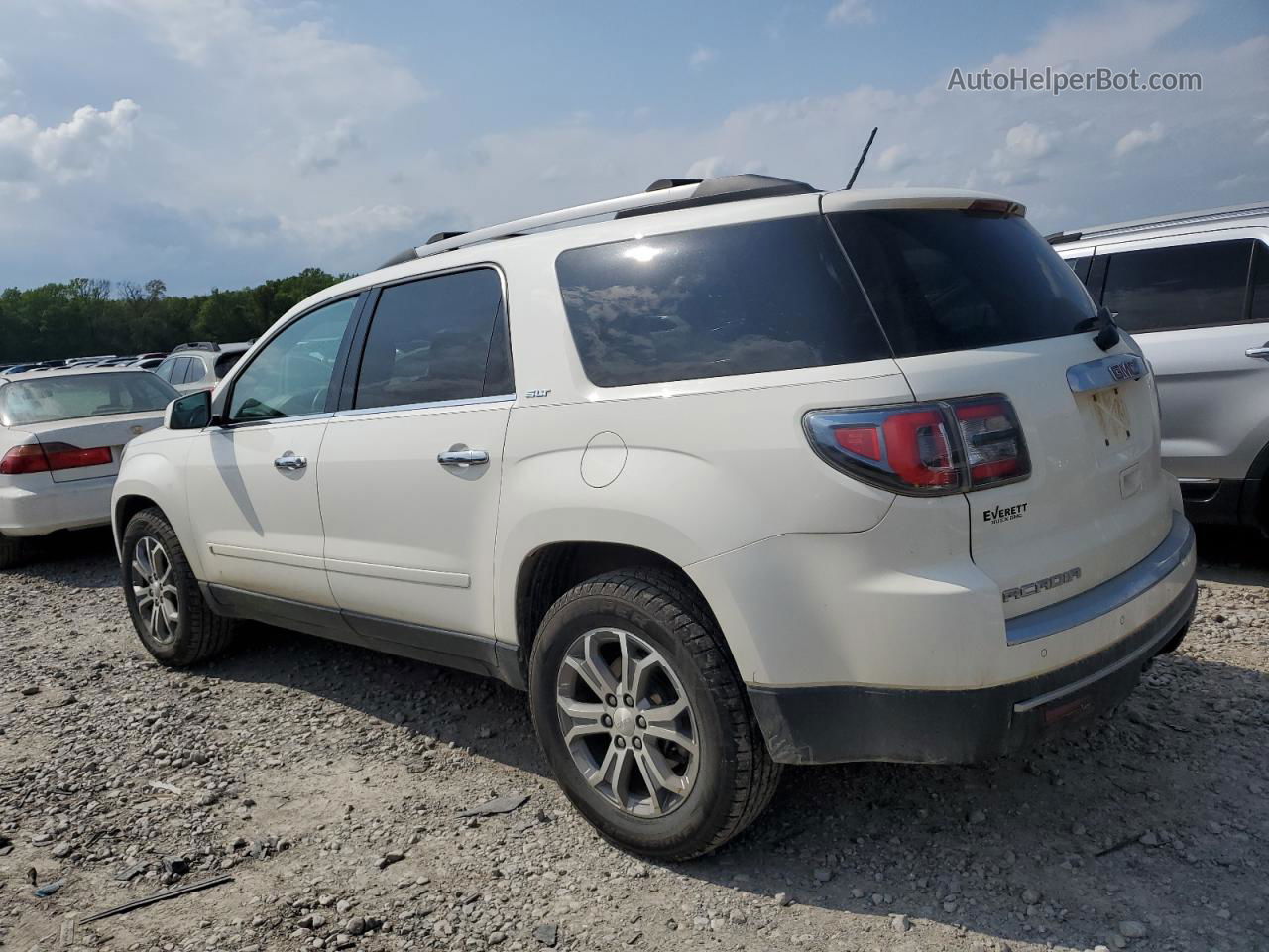 2014 Gmc Acadia Slt-1 White vin: 1GKKRRKD2EJ195298