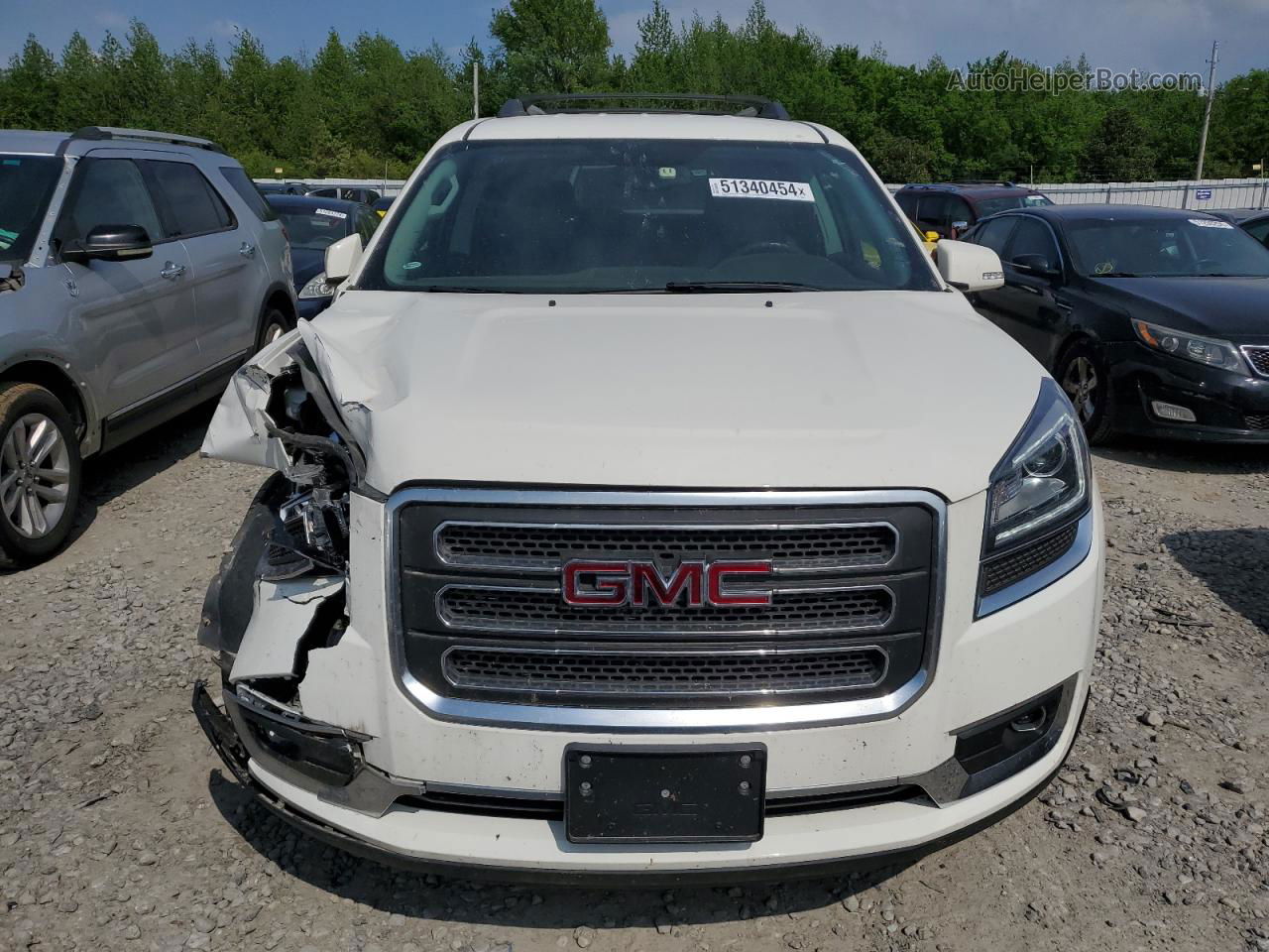 2014 Gmc Acadia Slt-1 White vin: 1GKKRRKD2EJ195298