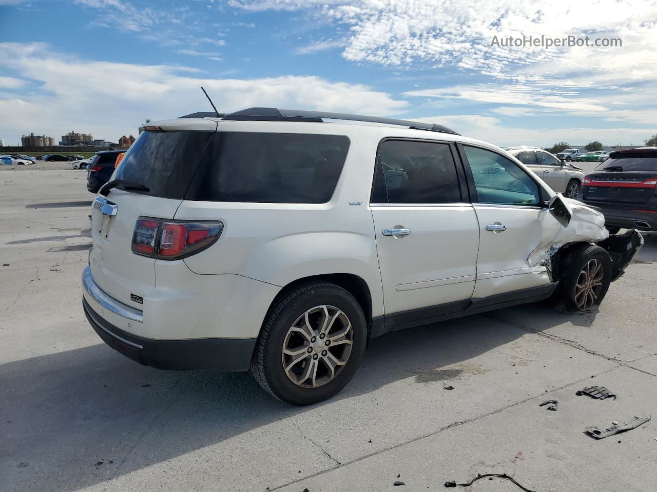 2014 Gmc Acadia Slt-1 Белый vin: 1GKKRRKD2EJ197231