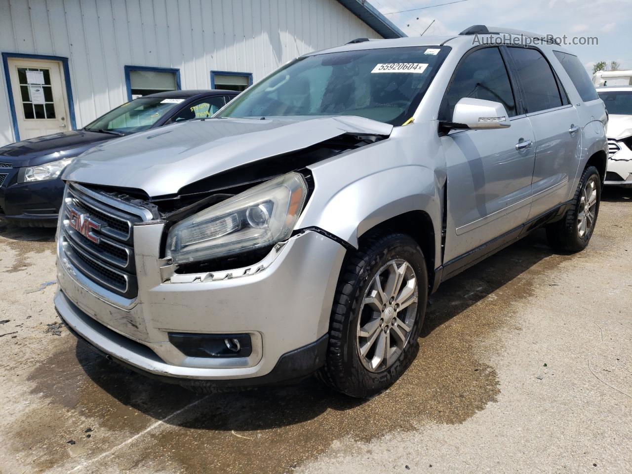 2014 Gmc Acadia Slt-1 Серебряный vin: 1GKKRRKD2EJ244905