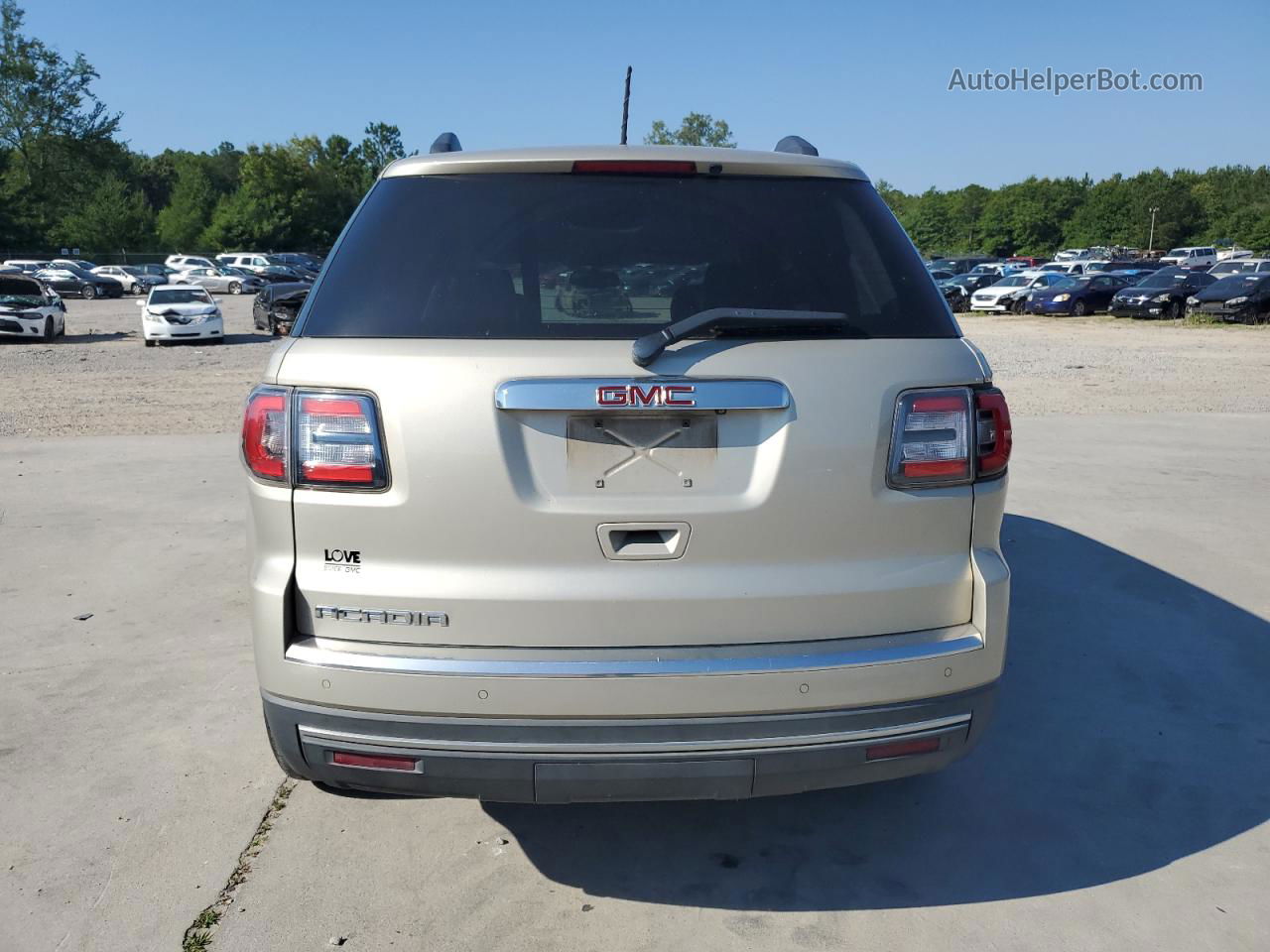 2014 Gmc Acadia Slt-1 Gold vin: 1GKKRRKD2EJ332756