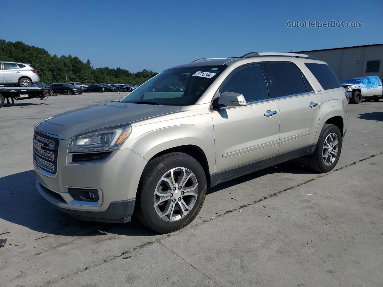 2014 Gmc Acadia Slt-1 Gold vin: 1GKKRRKD2EJ332756