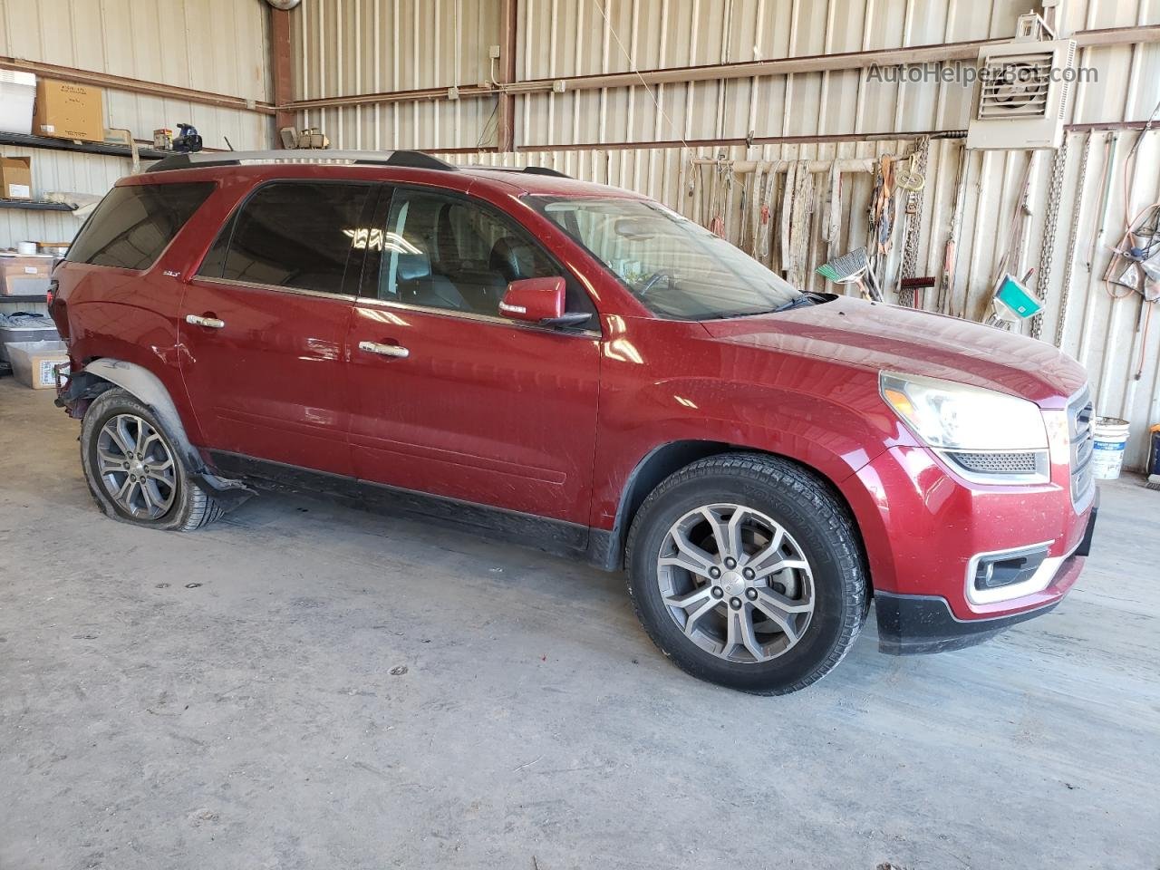 2013 Gmc Acadia Slt-1 Red vin: 1GKKRRKD3DJ214519