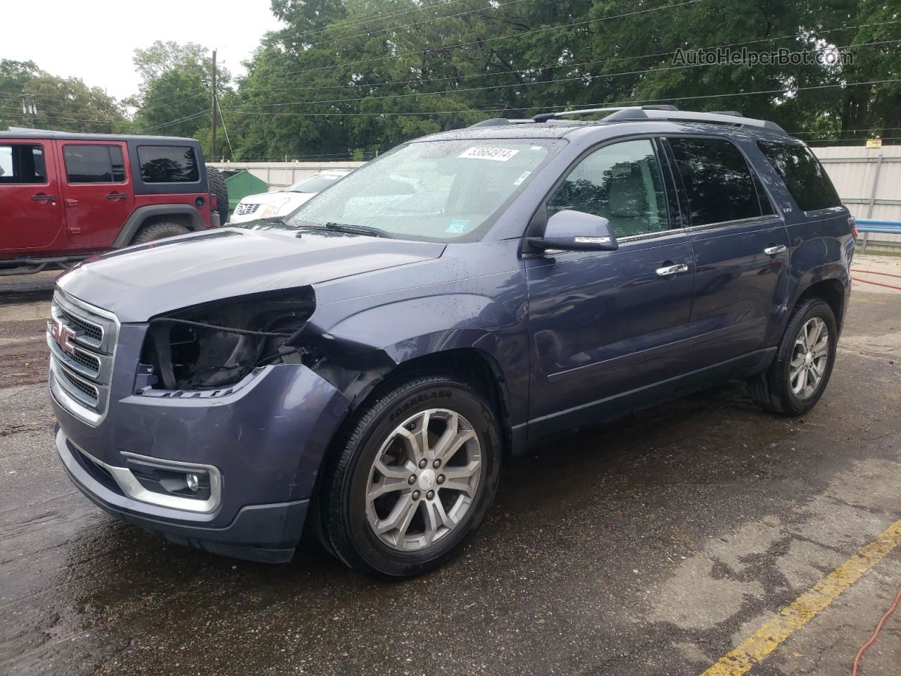 2013 Gmc Acadia Slt-1 Blue vin: 1GKKRRKD3DJ253935