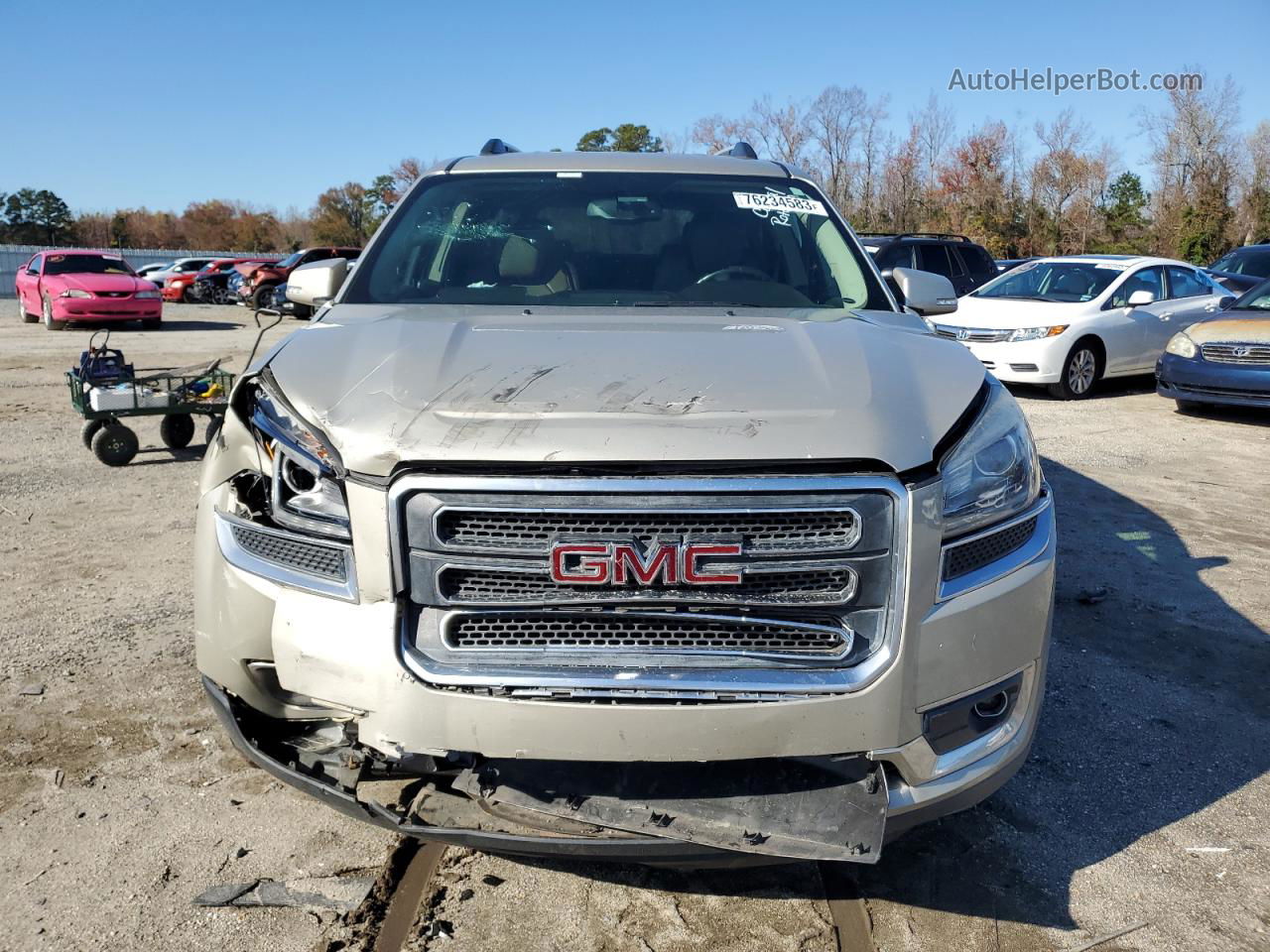 2014 Gmc Acadia Slt-1 Бежевый vin: 1GKKRRKD3EJ225022