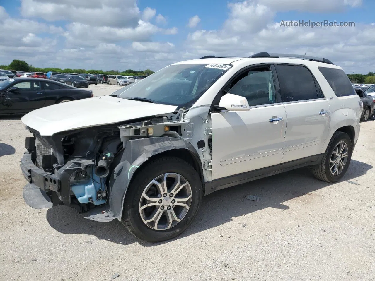 2014 Gmc Acadia Slt-1 White vin: 1GKKRRKD3EJ336055