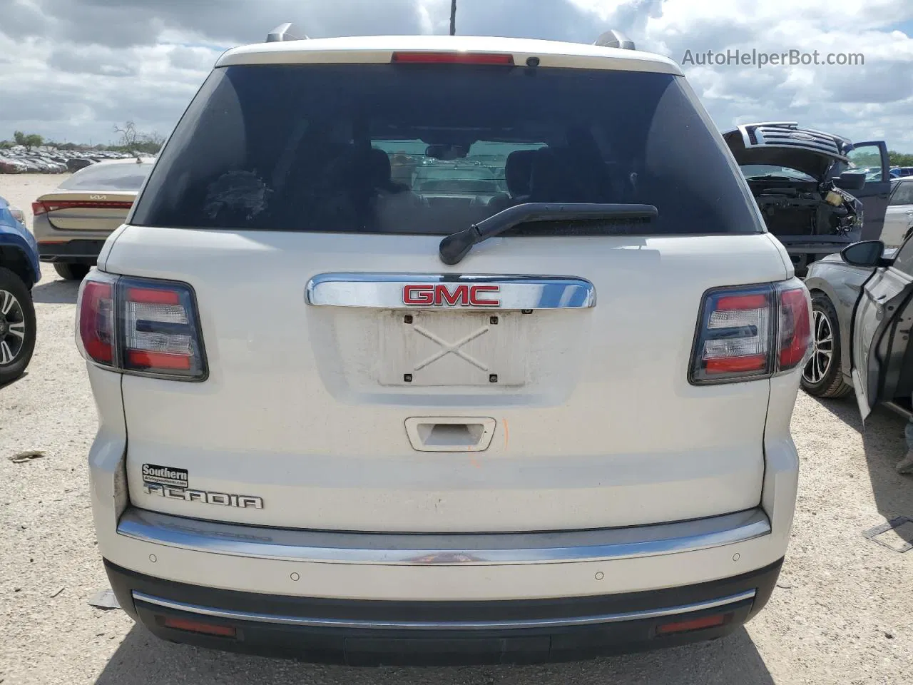 2014 Gmc Acadia Slt-1 White vin: 1GKKRRKD3EJ336055