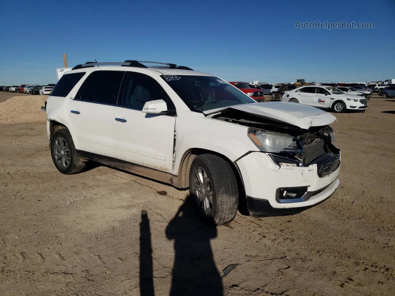 2014 Gmc Acadia Slt-1 White vin: 1GKKRRKD3EJ336475