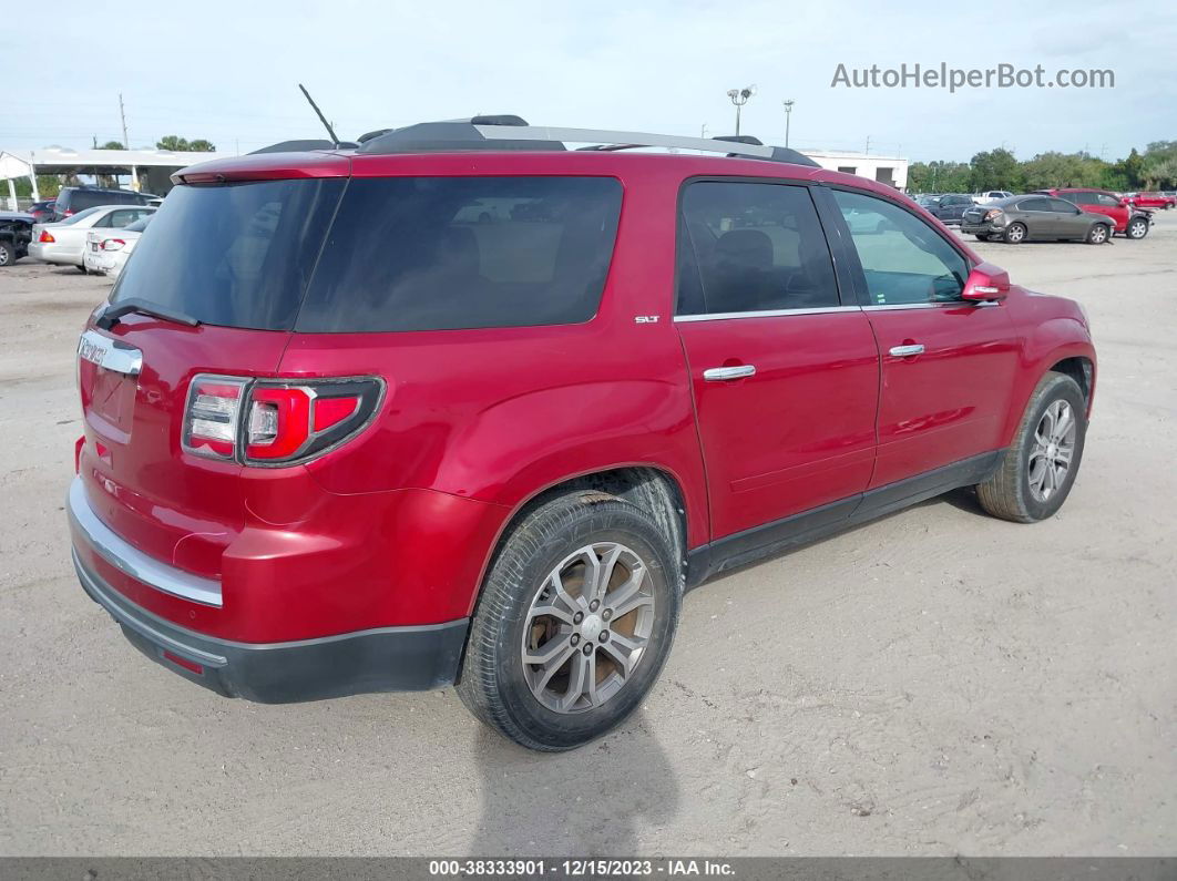 2013 Gmc Acadia Slt-1 Burgundy vin: 1GKKRRKD4DJ141466