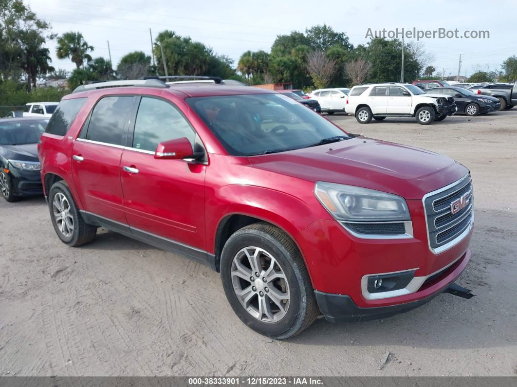 2013 Gmc Acadia Slt-1 Burgundy vin: 1GKKRRKD4DJ141466