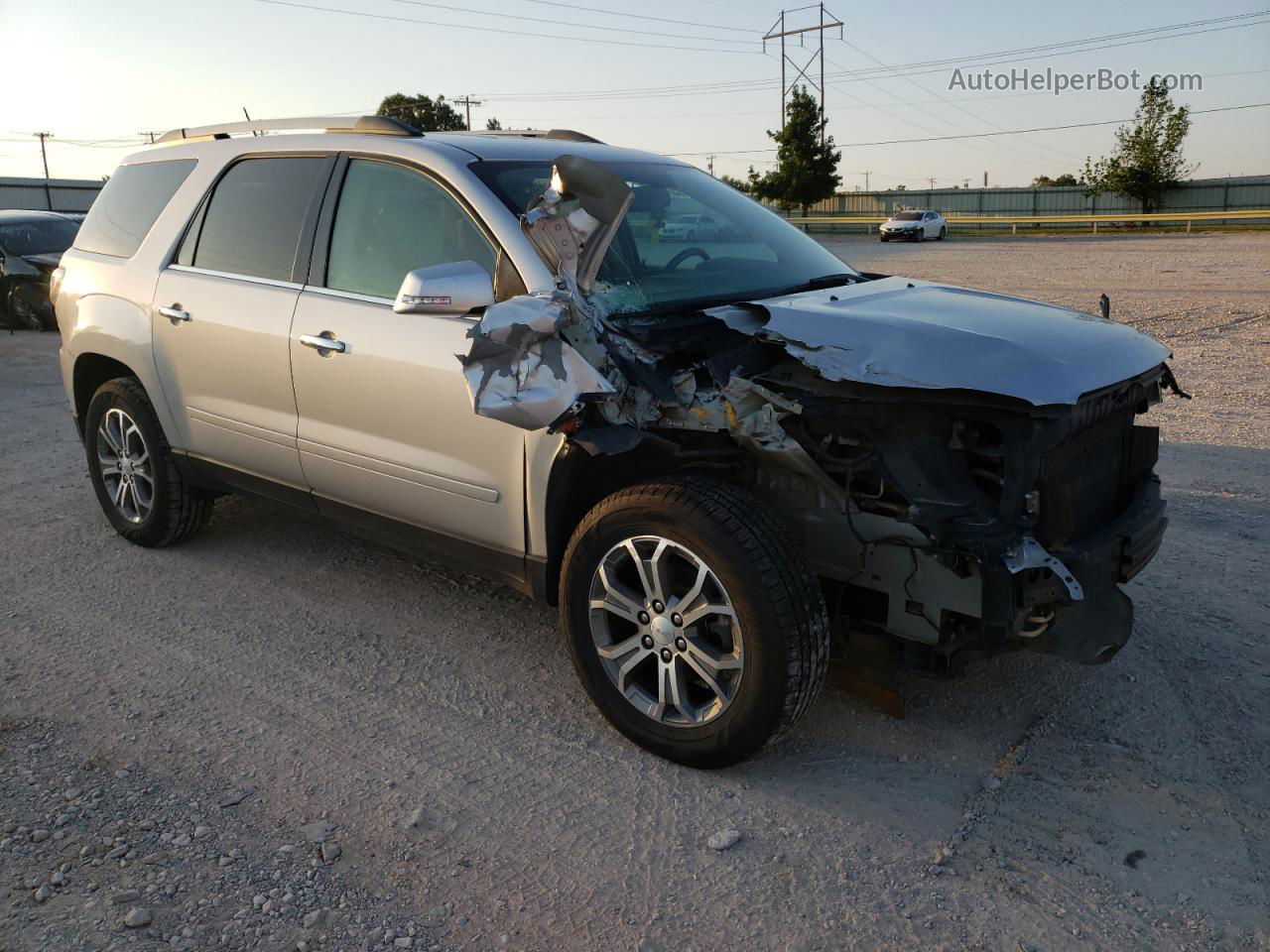 2014 Gmc Acadia Slt-1 Silver vin: 1GKKRRKD4EJ305686