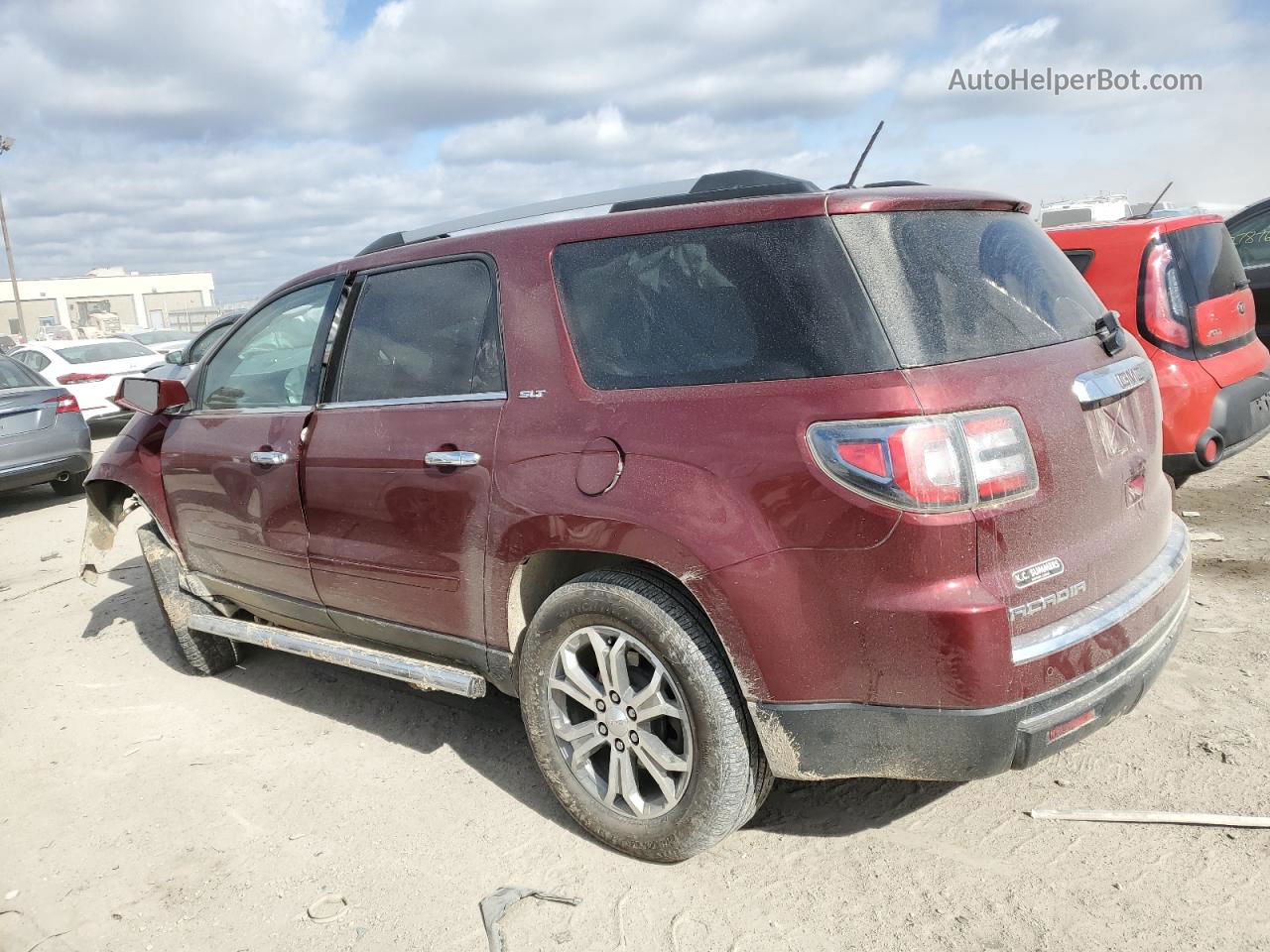 2015 Gmc Acadia Slt-1 Burgundy vin: 1GKKRRKD4FJ288244