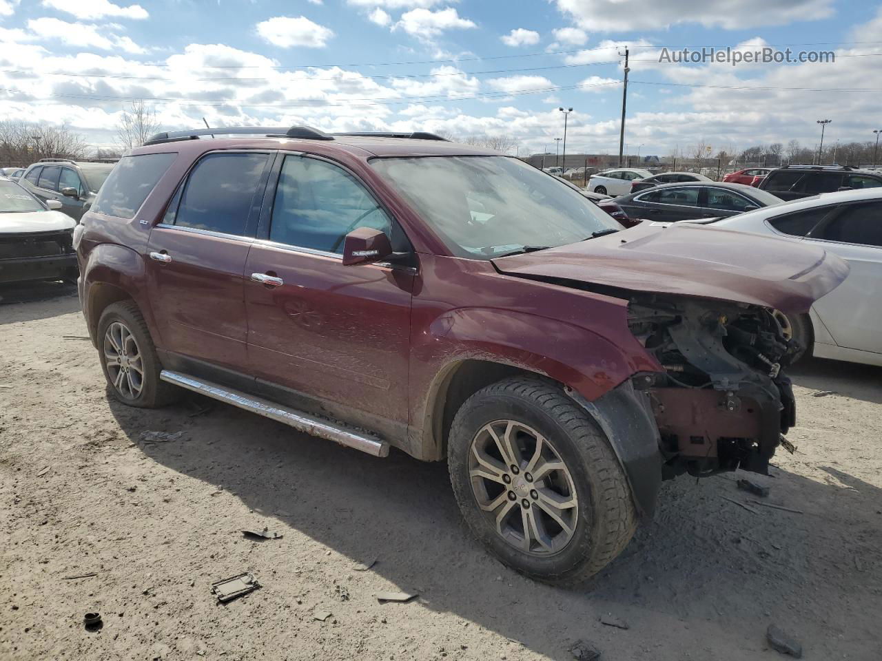 2015 Gmc Acadia Slt-1 Burgundy vin: 1GKKRRKD4FJ288244