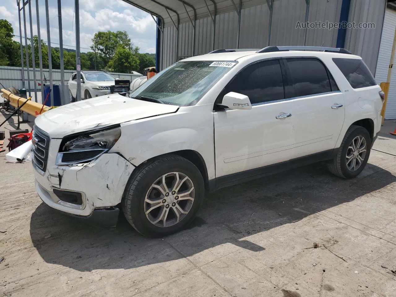 2013 Gmc Acadia Slt-1 White vin: 1GKKRRKD5DJ189672