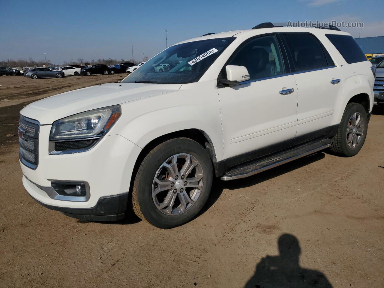 2013 Gmc Acadia Slt-1 White vin: 1GKKRRKD6DJ221707