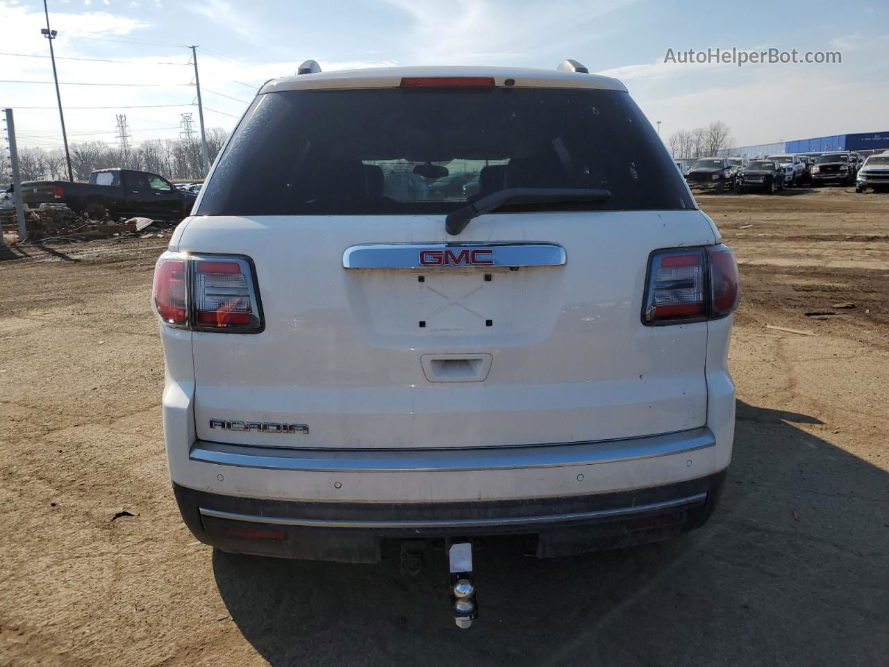 2013 Gmc Acadia Slt-1 White vin: 1GKKRRKD6DJ221707