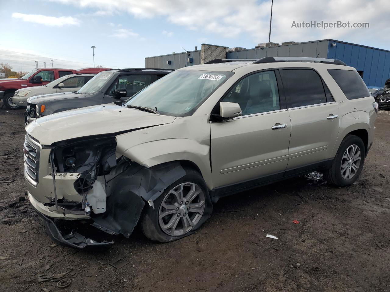 2013 Gmc Acadia Slt-1 Золотой vin: 1GKKRRKD6DJ243951