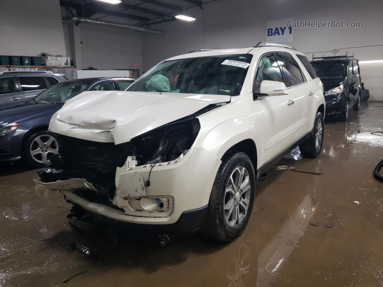 2014 Gmc Acadia Slt-1 White vin: 1GKKRRKD6EJ231509