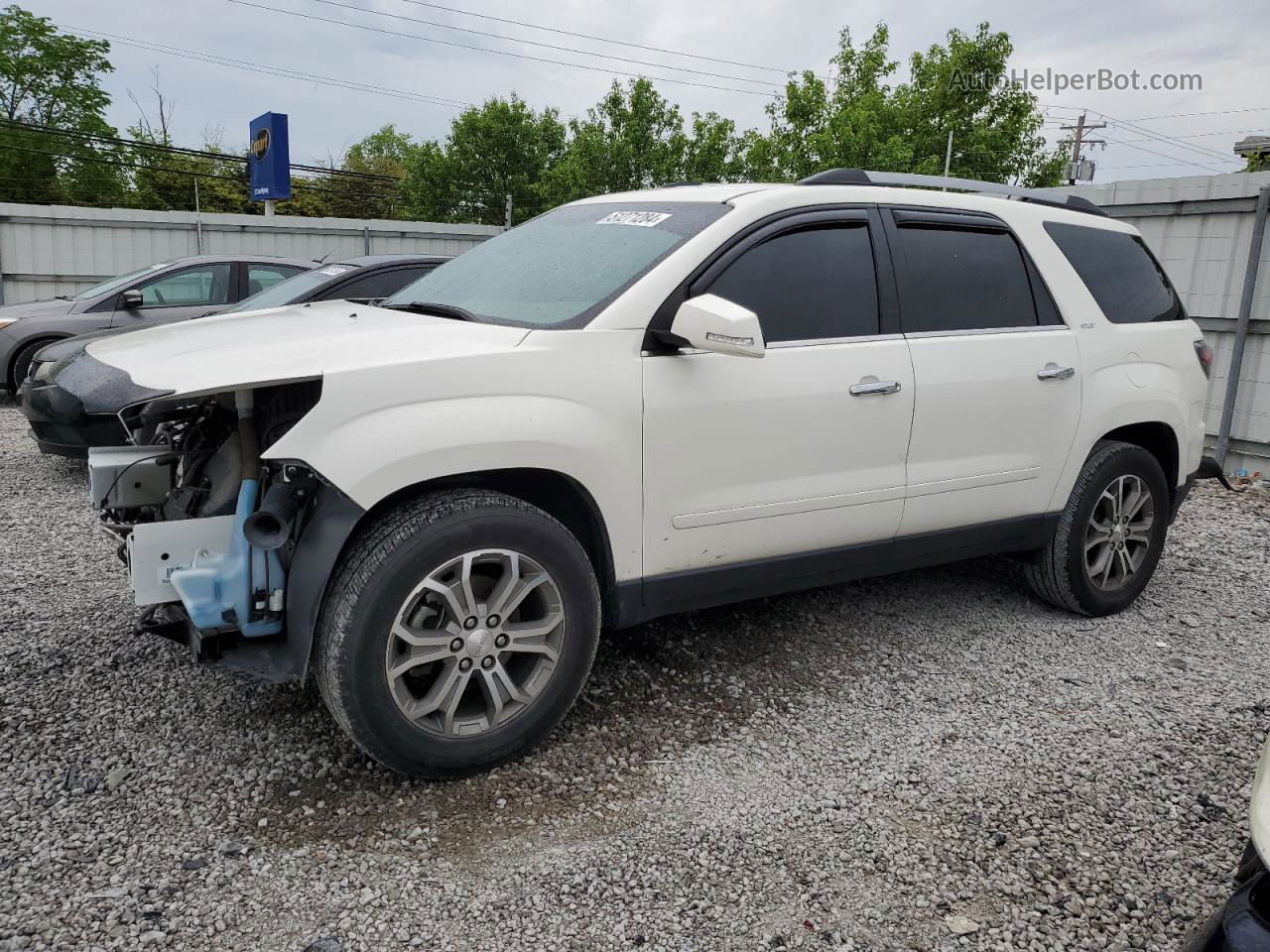 2014 Gmc Acadia Slt-1 White vin: 1GKKRRKD6EJ358888