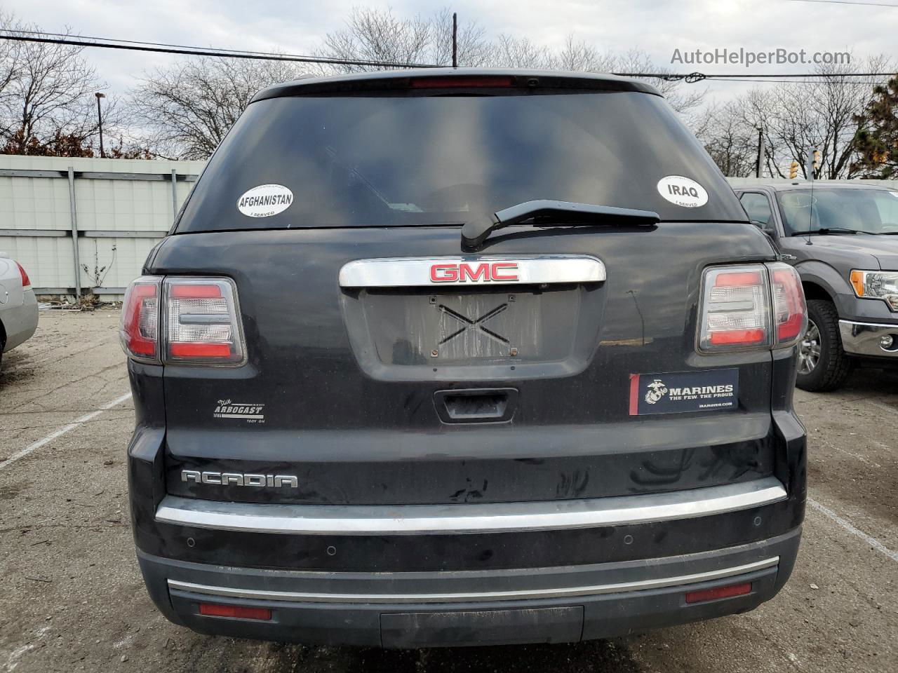 2014 Gmc Acadia Slt-1 Black vin: 1GKKRRKD6EJ366960