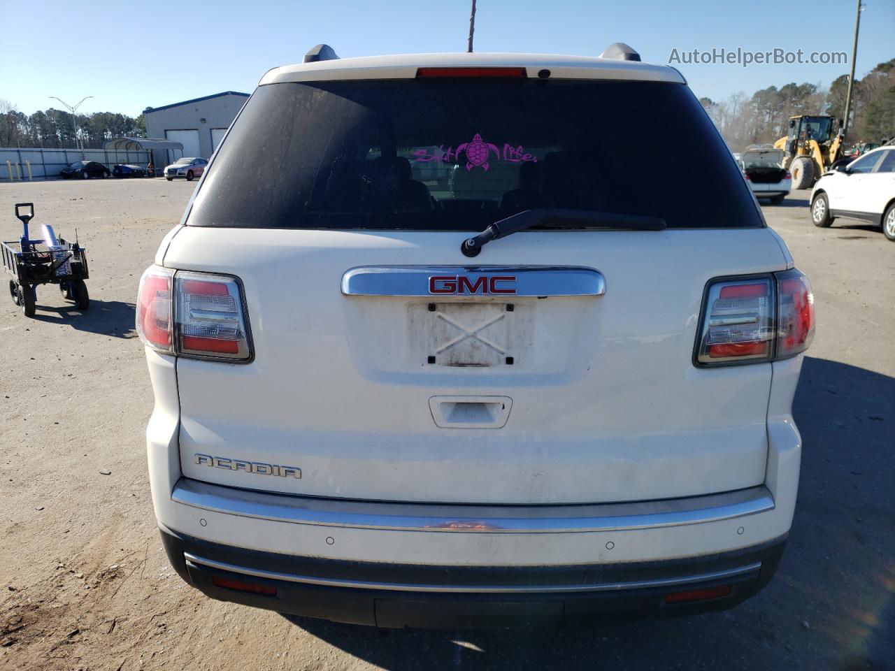 2013 Gmc Acadia Slt-1 White vin: 1GKKRRKD7DJ151179