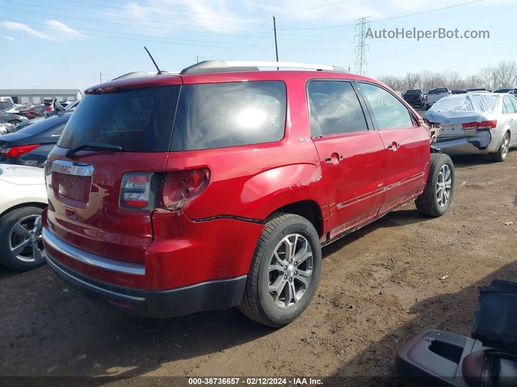 2014 Gmc Acadia Slt-1 Red vin: 1GKKRRKD7EJ289399