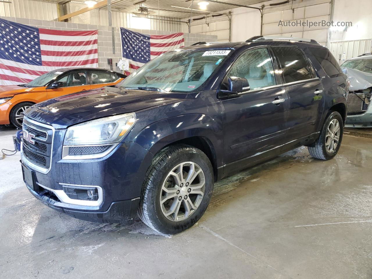 2015 Gmc Acadia Slt-1 Blue vin: 1GKKRRKD7FJ173363