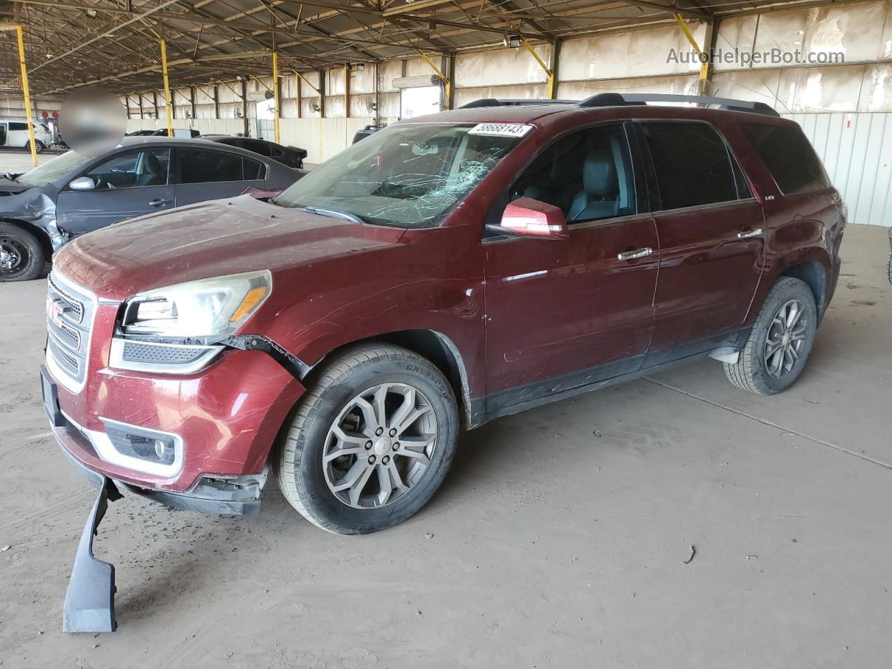 2015 Gmc Acadia Slt-1 Maroon vin: 1GKKRRKD7FJ298332