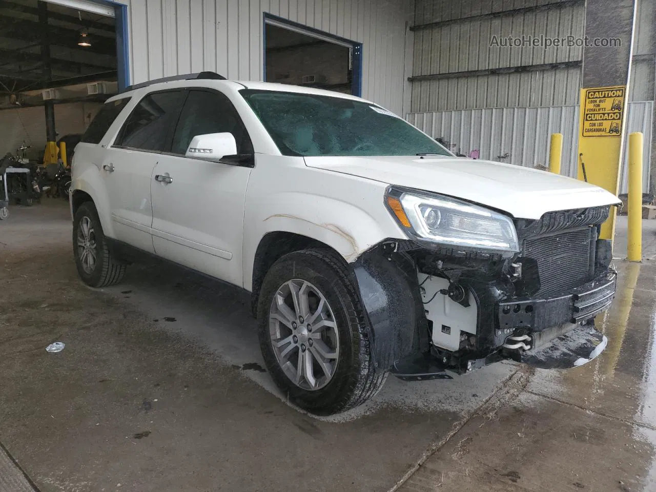 2013 Gmc Acadia Slt-1 White vin: 1GKKRRKD8DJ218940