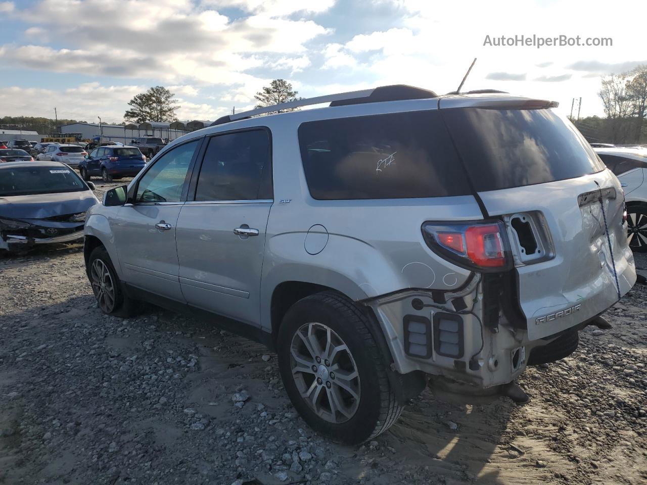 2014 Gmc Acadia Slt-1 Silver vin: 1GKKRRKD8EJ112408