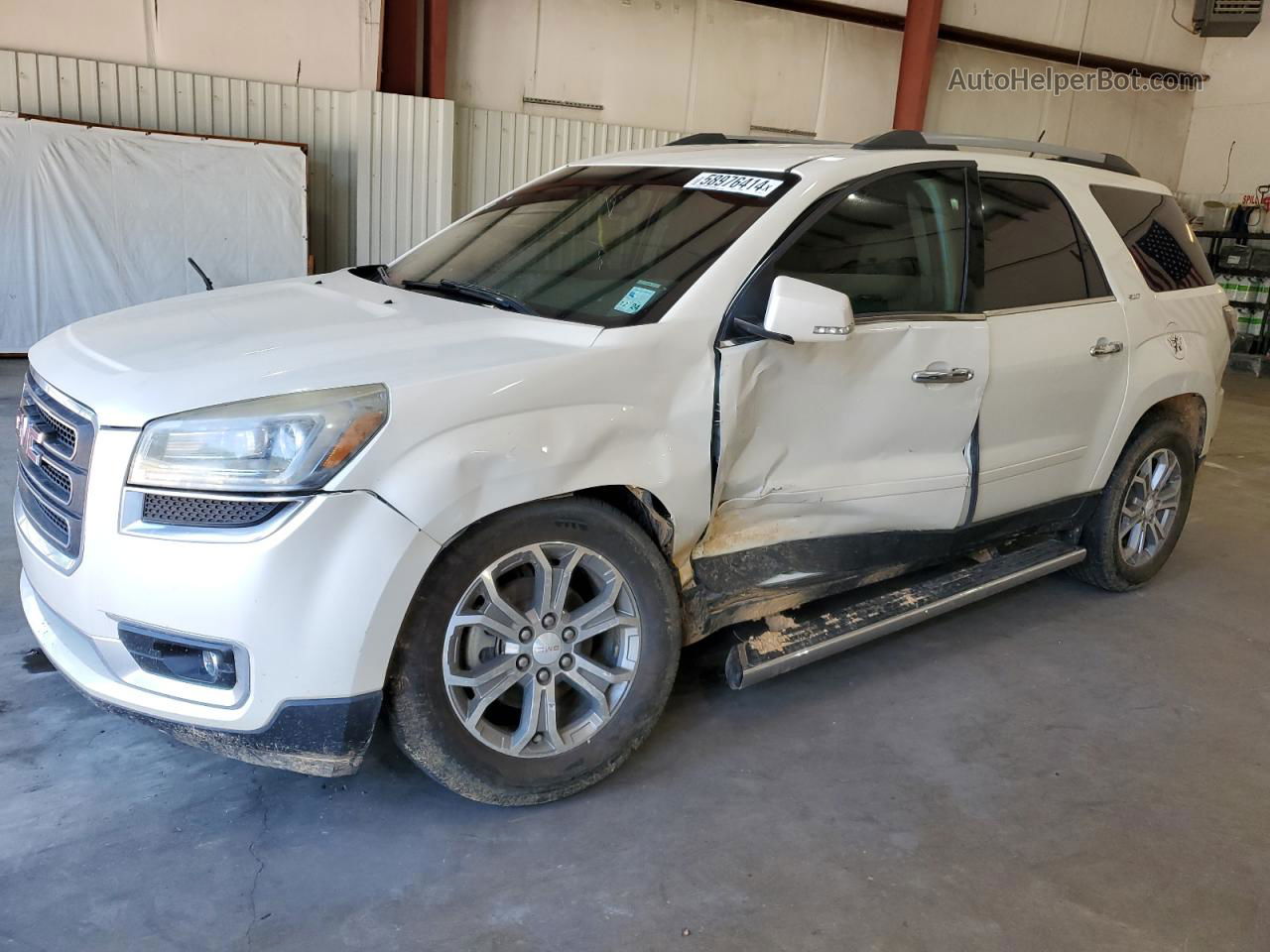 2014 Gmc Acadia Slt-1 White vin: 1GKKRRKD8EJ149376