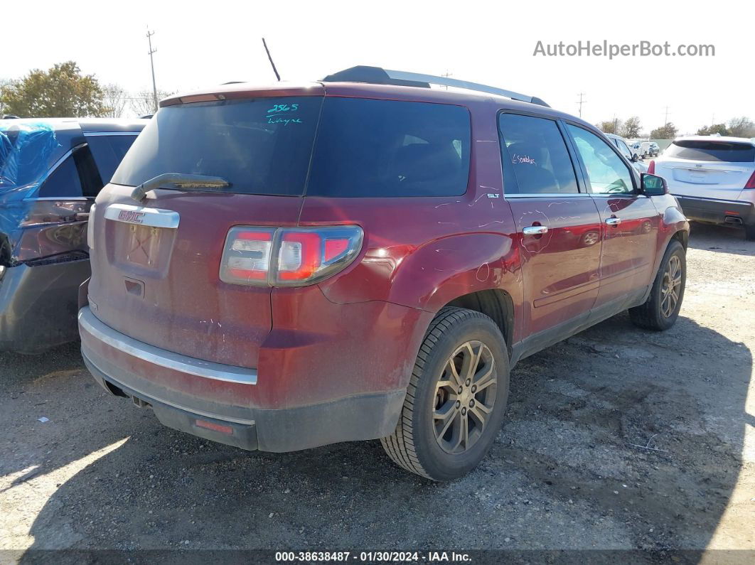 2015 Gmc Acadia Slt-1 Red vin: 1GKKRRKD8FJ249334