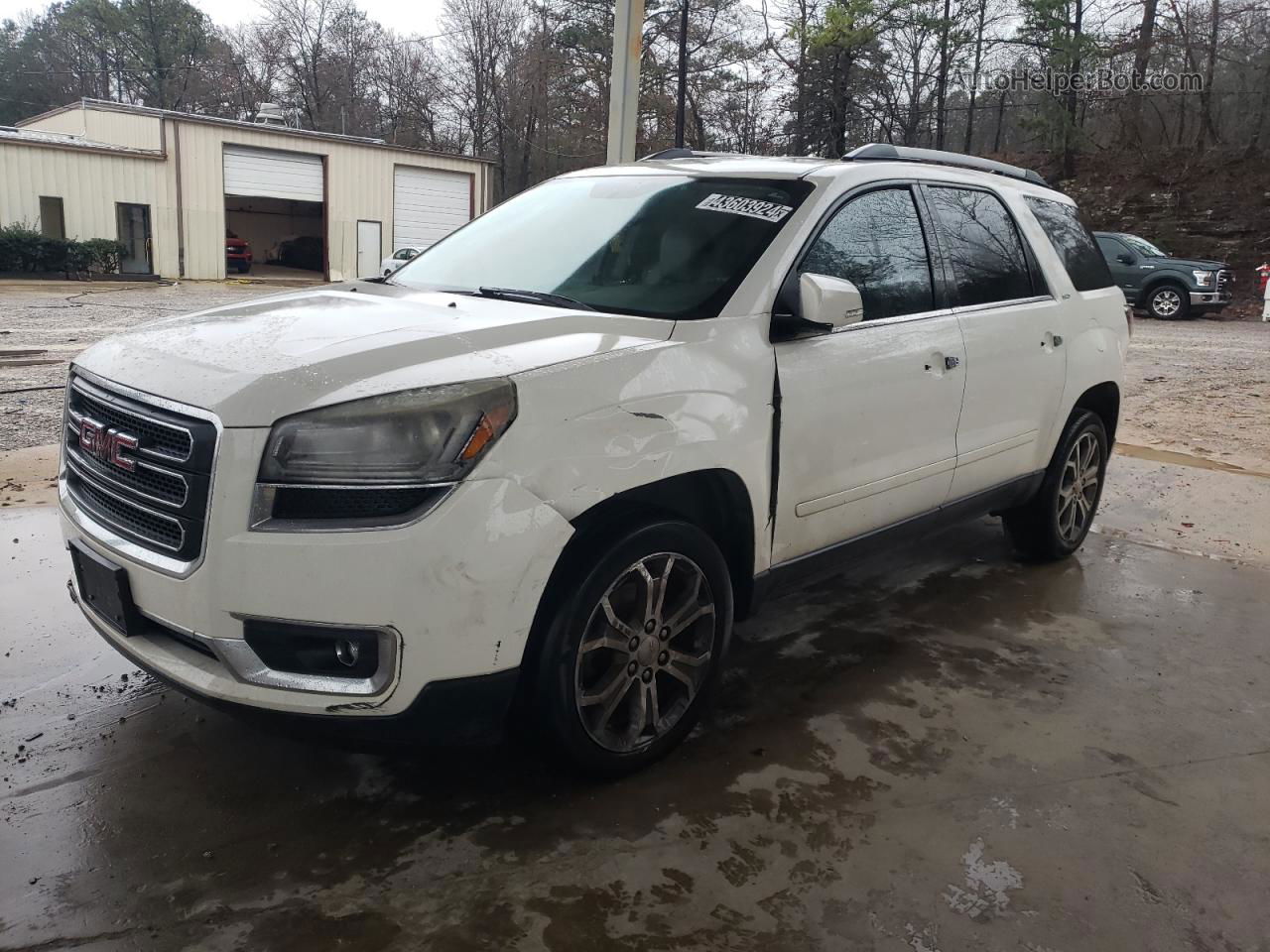 2013 Gmc Acadia Slt-1 White vin: 1GKKRRKD9DJ173555