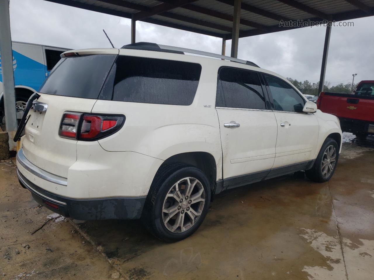 2013 Gmc Acadia Slt-1 White vin: 1GKKRRKD9DJ173555