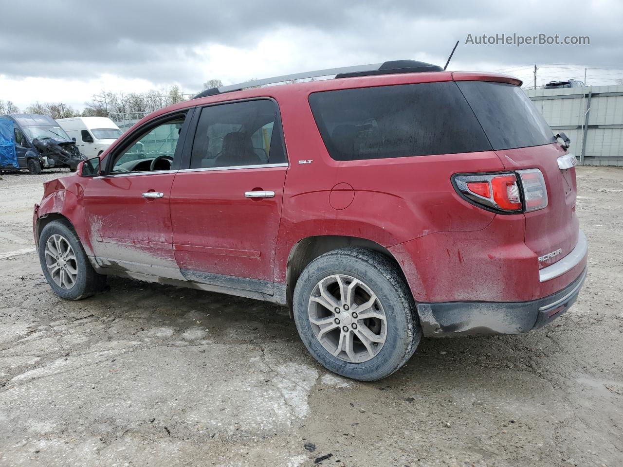 2014 Gmc Acadia Slt-1 Maroon vin: 1GKKRRKD9EJ113826