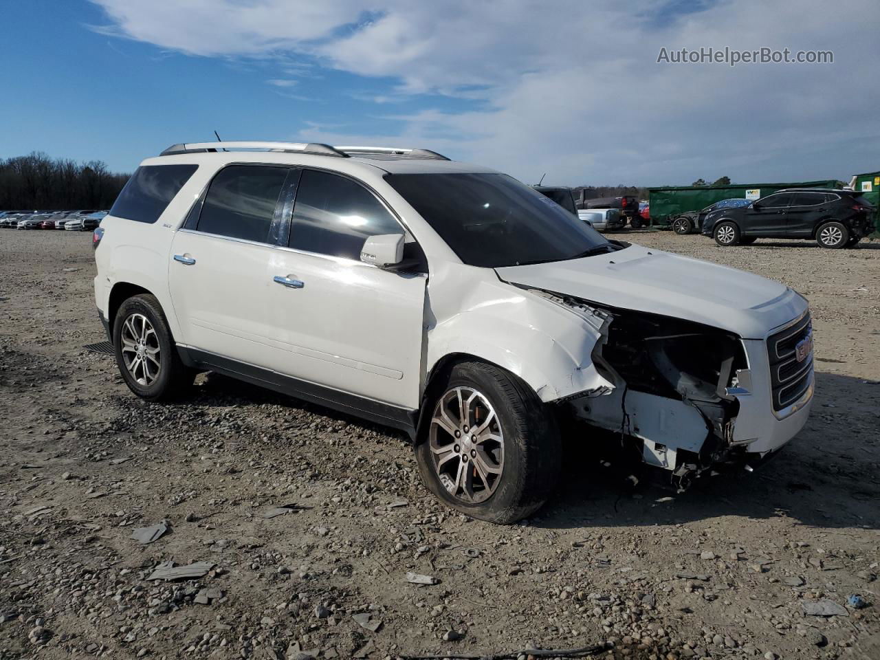 2014 Gmc Acadia Slt-1 White vin: 1GKKRRKD9EJ137463