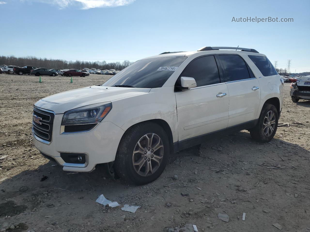 2014 Gmc Acadia Slt-1 White vin: 1GKKRRKD9EJ137463