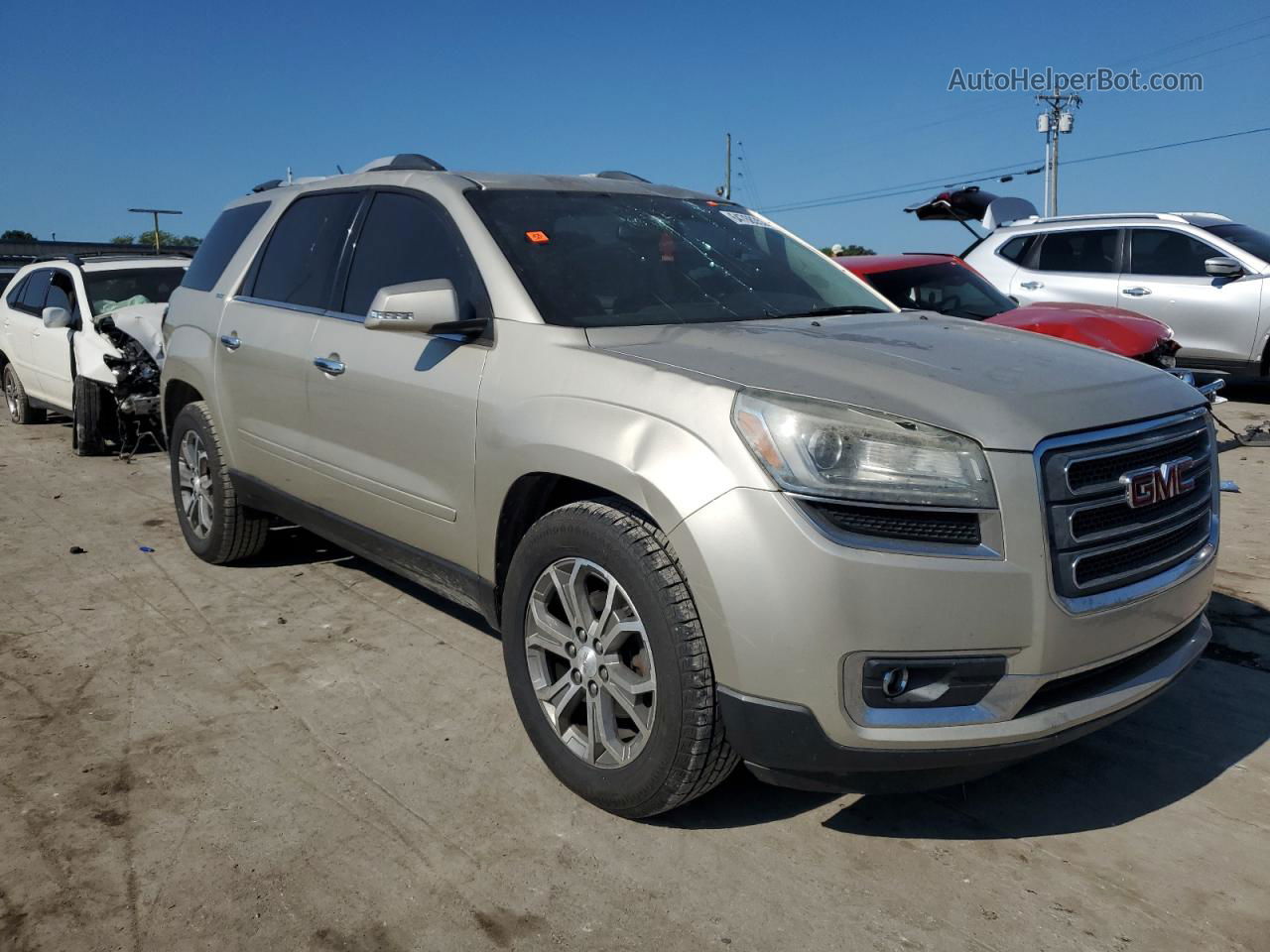 2014 Gmc Acadia Slt-1 Tan vin: 1GKKRRKD9EJ153856