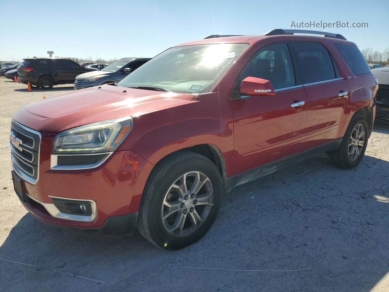 2014 Gmc Acadia Slt-1 Red vin: 1GKKRRKD9EJ187425