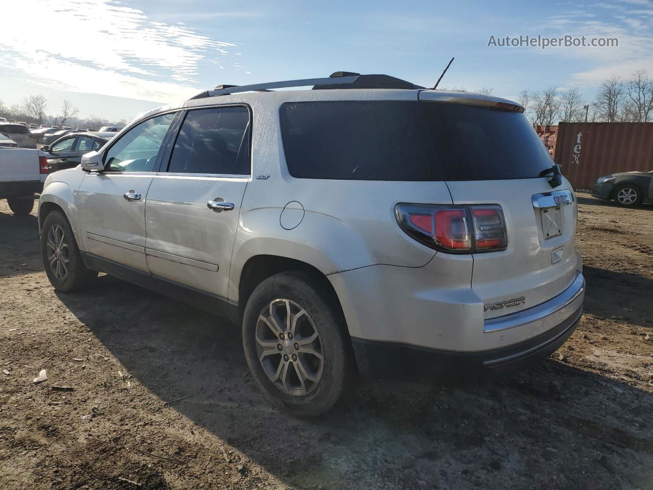 2013 Gmc Acadia Slt-1 Белый vin: 1GKKRRKDXDJ263734