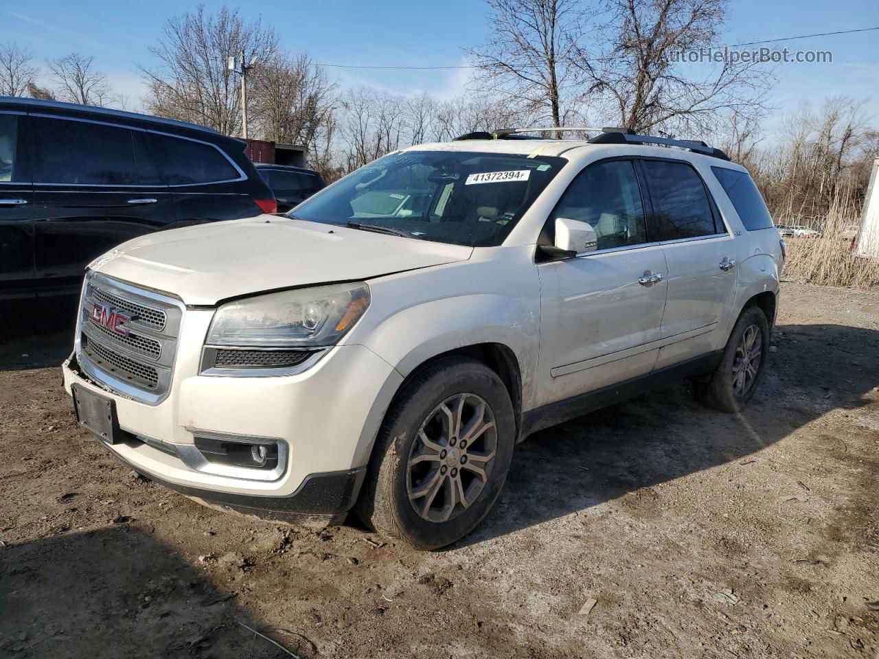 2013 Gmc Acadia Slt-1 White vin: 1GKKRRKDXDJ263734