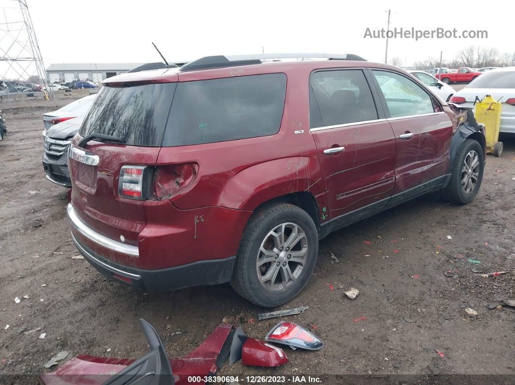 2015 Gmc Acadia Slt-1 Burgundy vin: 1GKKRRKDXFJ340587