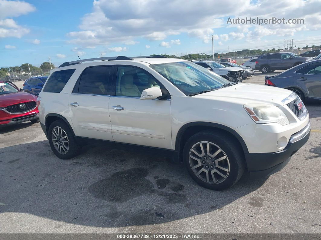 2012 Gmc Acadia Slt-2 White vin: 1GKKRSED0CJ295870