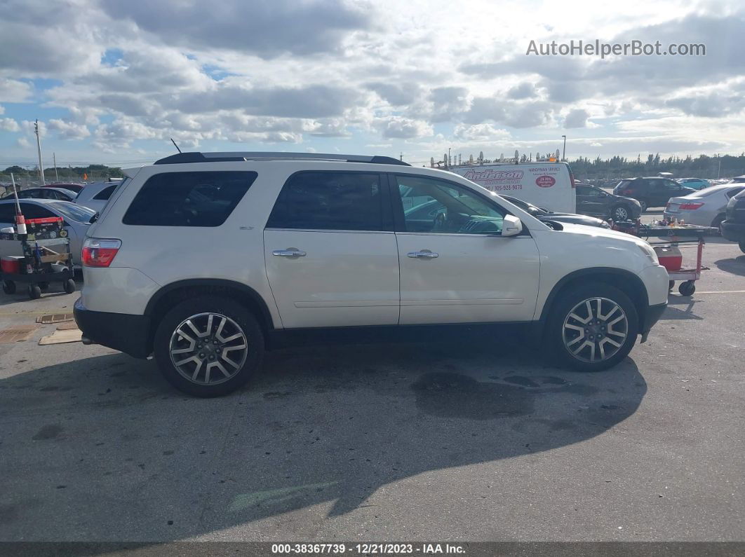 2012 Gmc Acadia Slt-2 White vin: 1GKKRSED0CJ295870