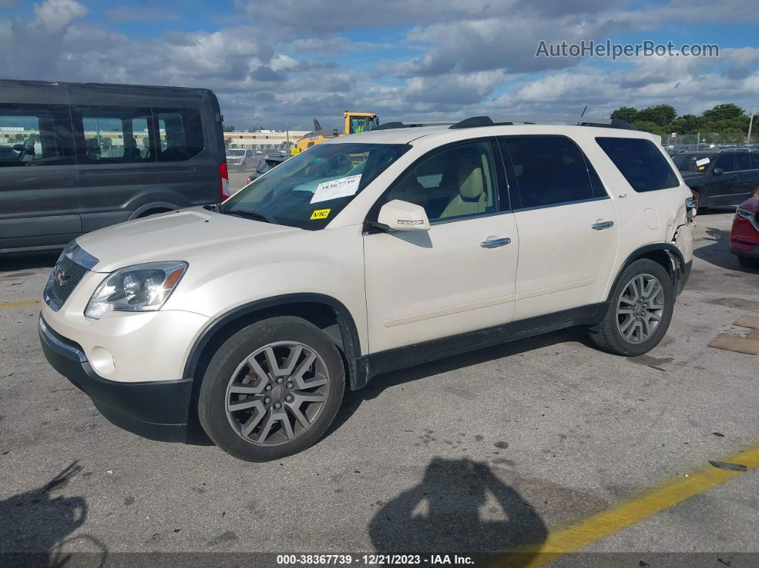 2012 Gmc Acadia Slt-2 White vin: 1GKKRSED0CJ295870