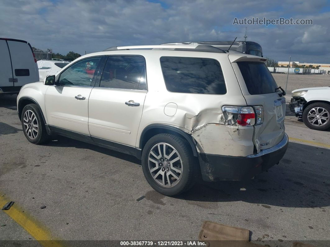 2012 Gmc Acadia Slt-2 White vin: 1GKKRSED0CJ295870