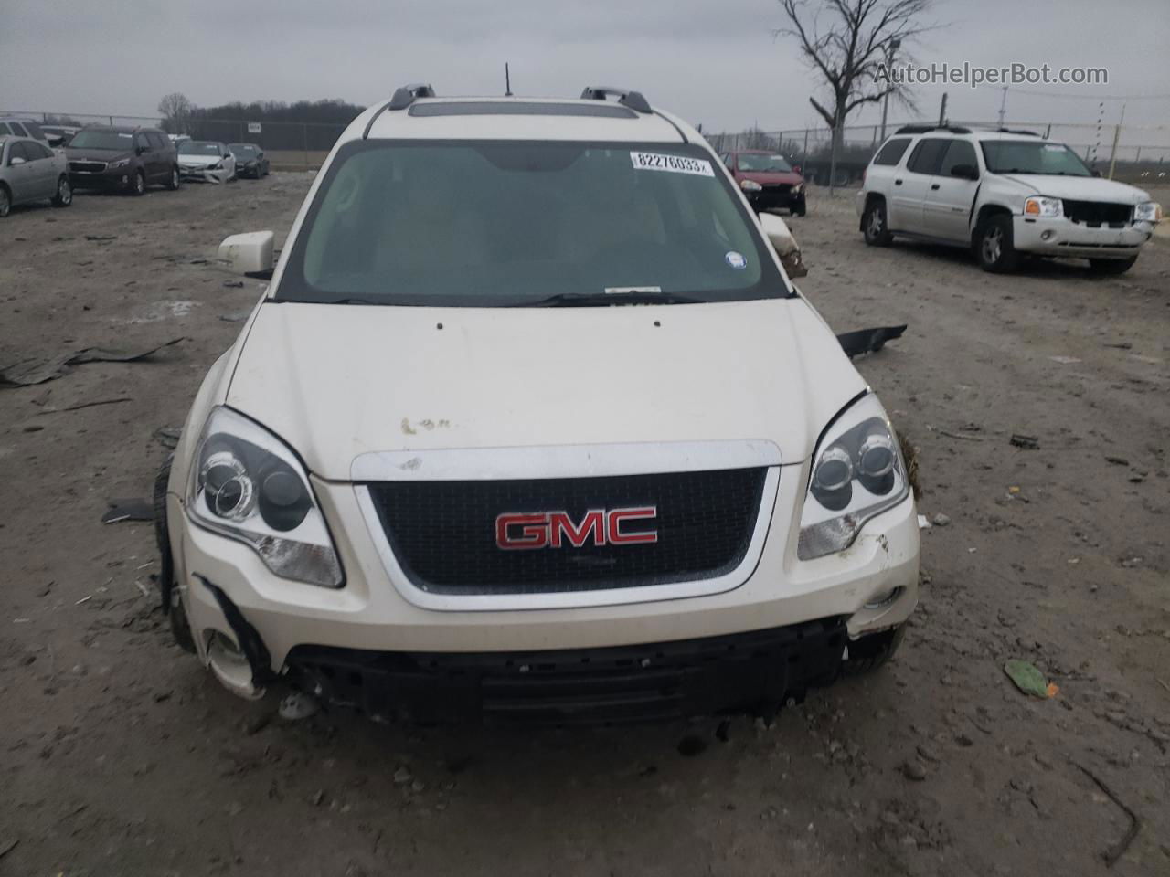 2012 Gmc Acadia Slt-2 White vin: 1GKKRSED4CJ381733